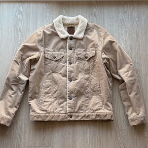 GAP Men's Beige Sherpa Jacket